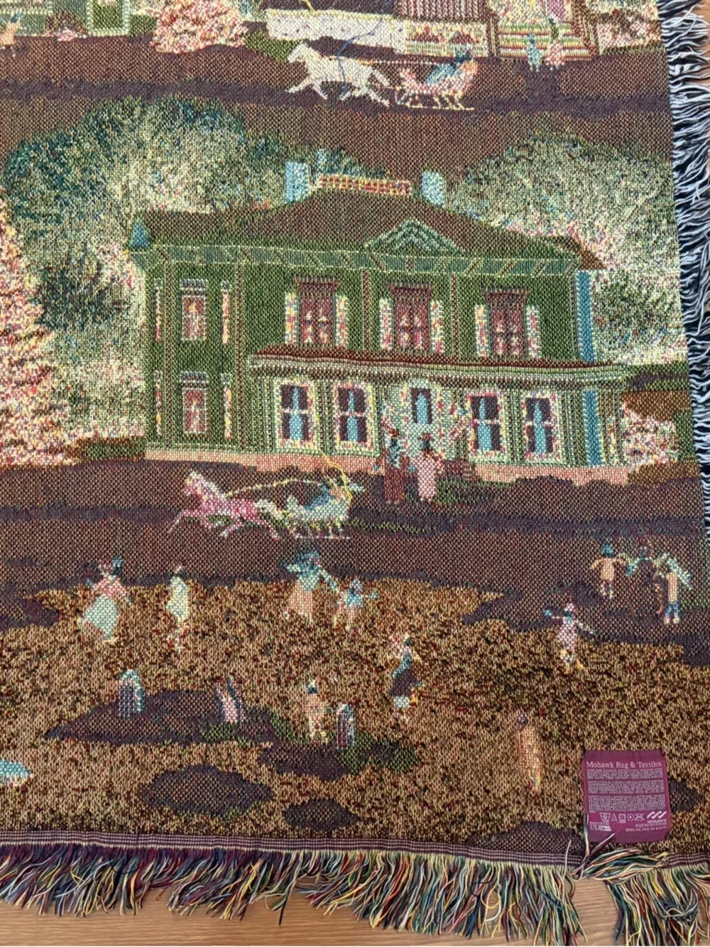 Mohawk Holiday Village Woven Throw Blanket Tapestry Rug